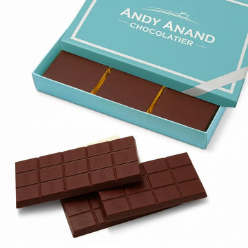 Andy Anand Sugar Free Belgian Dark Chocolate Bars 60% Cacao – Stevia Sweetened, Gourmet Gift Box, Rich & Silky, 3 Pcs