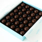 Andy Anand Cherry Covered Chocolate Gift Box Vegan Dark Chocolate Cordials 24 Pcs, 60% chocolate (cocoa butter)