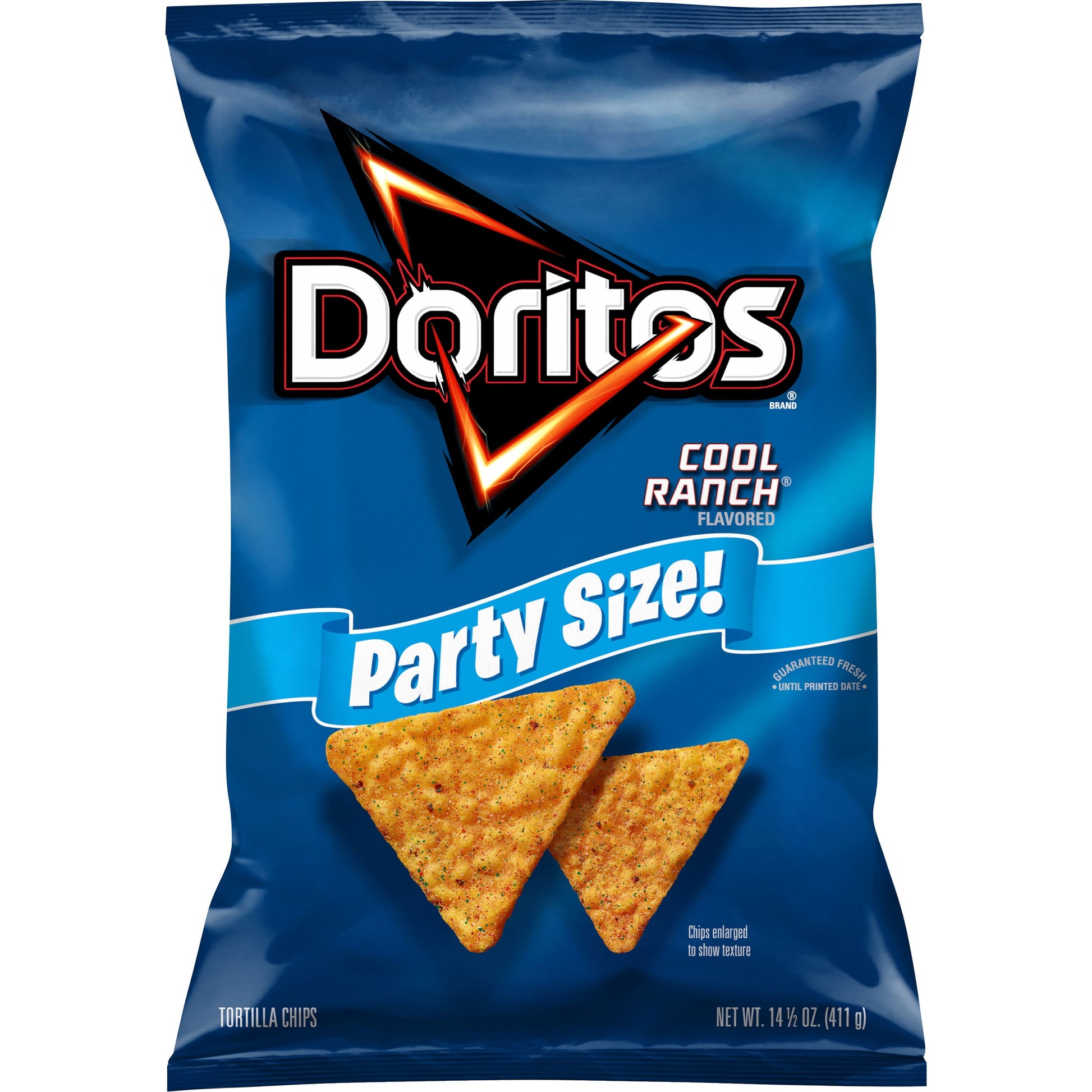 Doritos Cool Ranch Flavored Tortilla Chips, Party Size, 14.05 Oz Bag