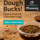 Dough Bucks! (aka Peanut Butter & Chocolate Fudge) Edible Cookie Dough