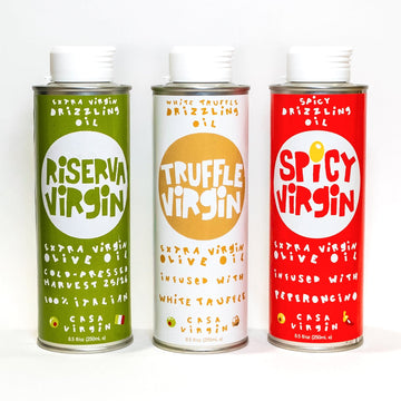 The Italian Trio — Spicy, Riserva & Truffle Drizzling Oils
