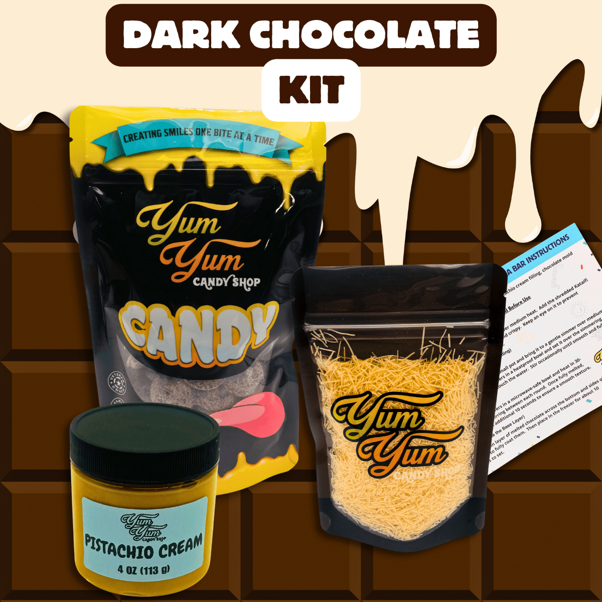 Dubai Chocolate Bar Refill Kit (No Mold)