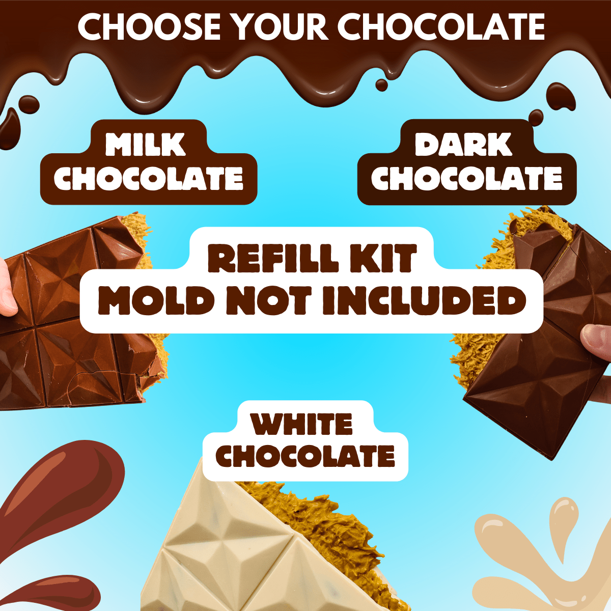 Dubai Chocolate Bar Refill Kit (No Mold)