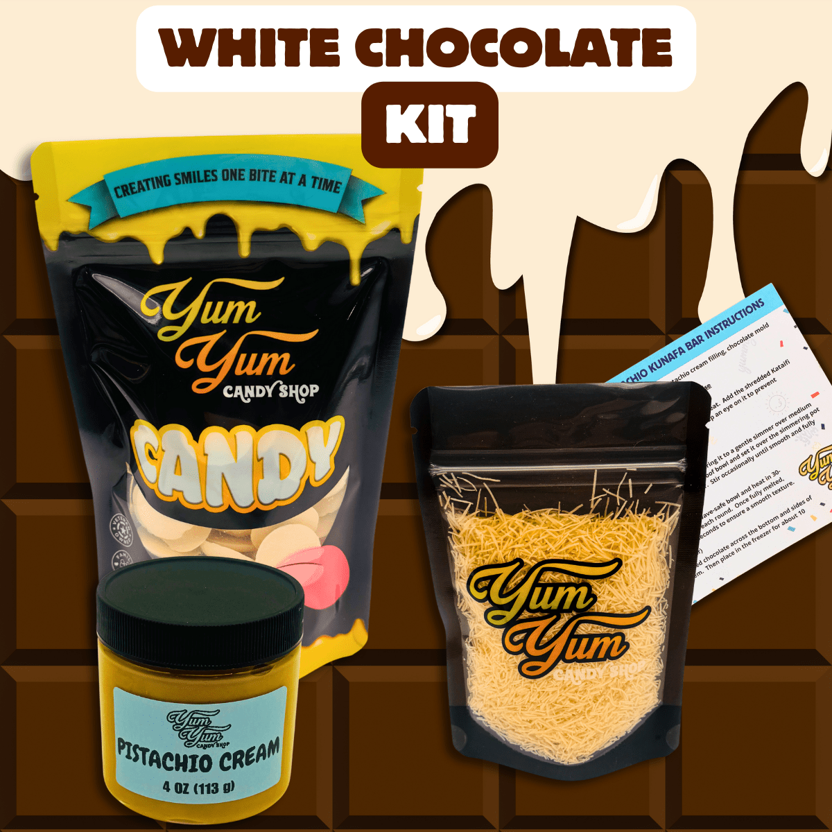 Dubai Chocolate Bar Refill Kit (No Mold)