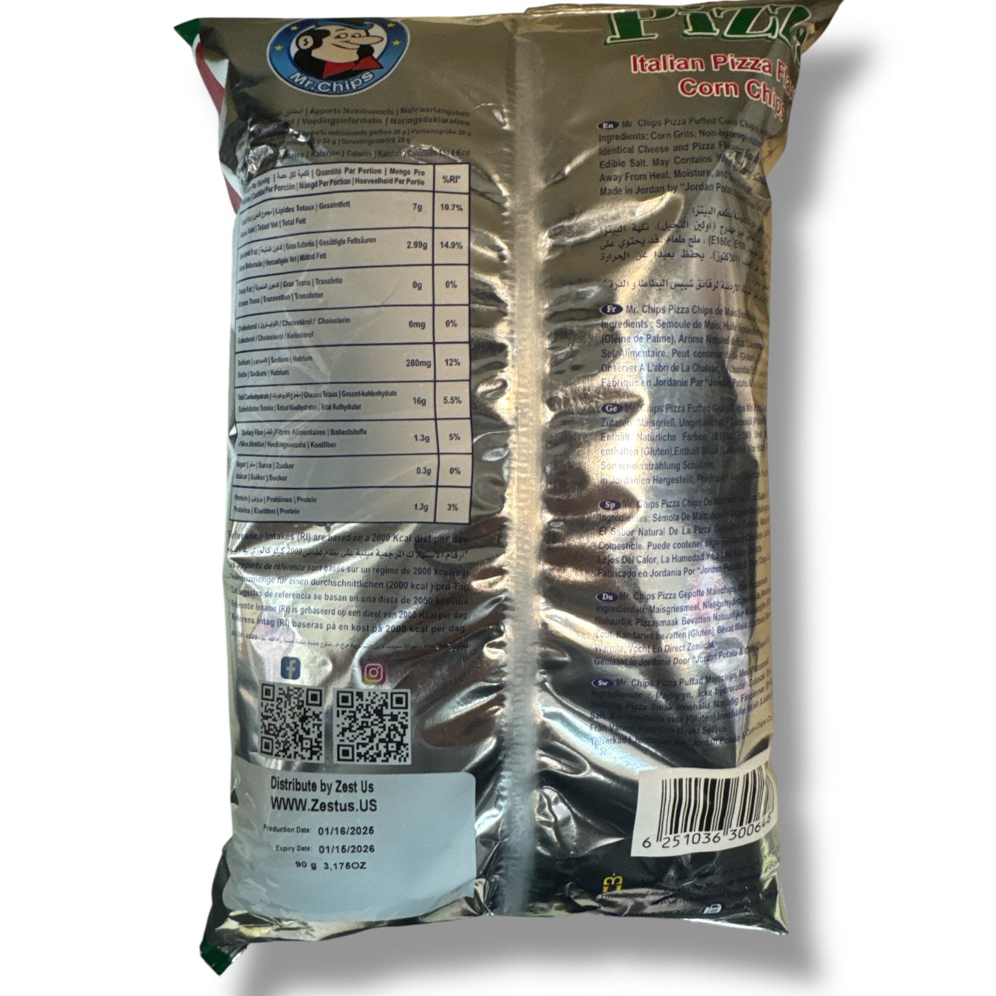 Mr.Chips Pizza Chips – Crunchy Gourmet Snack