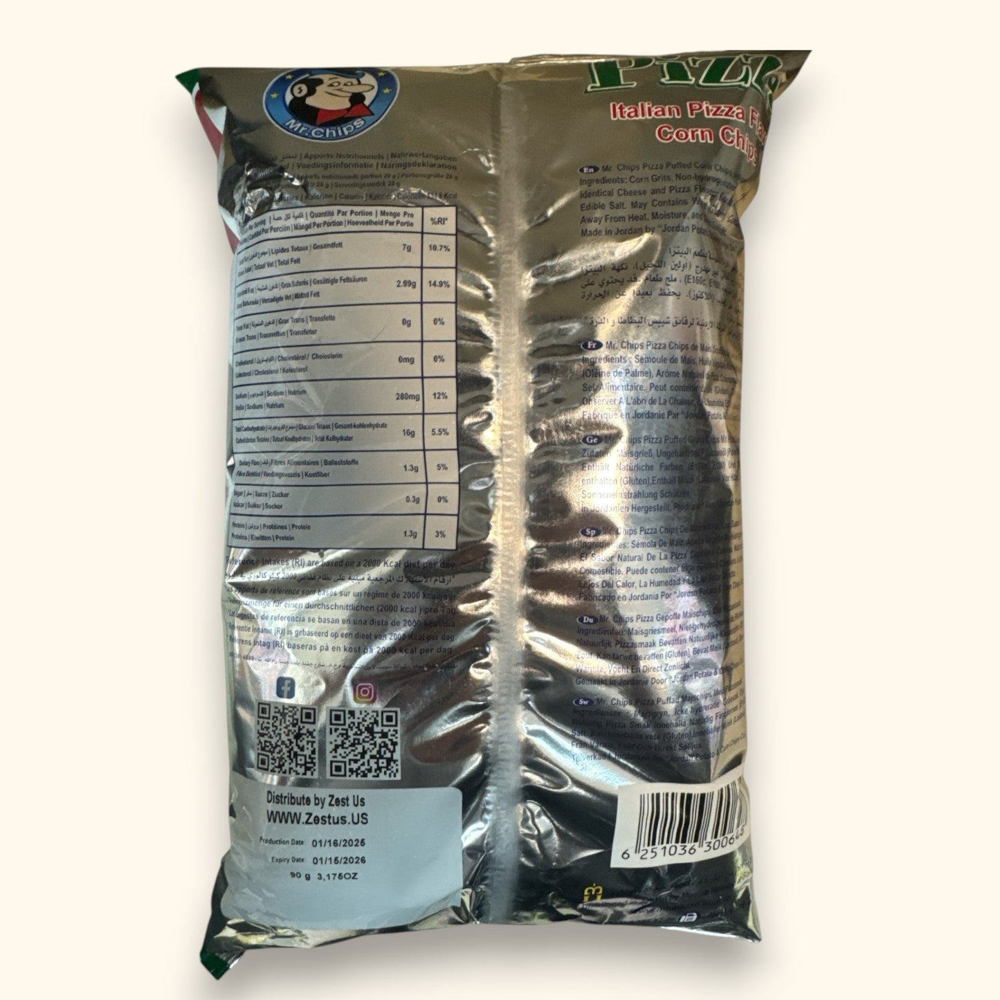 Mr.Chips Pizza Chips – Crunchy Gourmet Snack