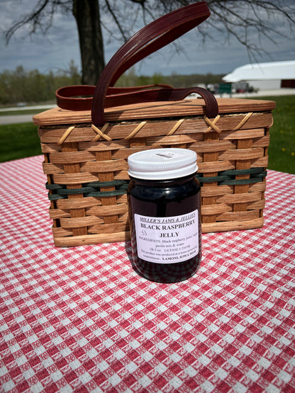 Miller’s Black Raspberry Jelly | Authentic Local Amish-Made Seedless Spread