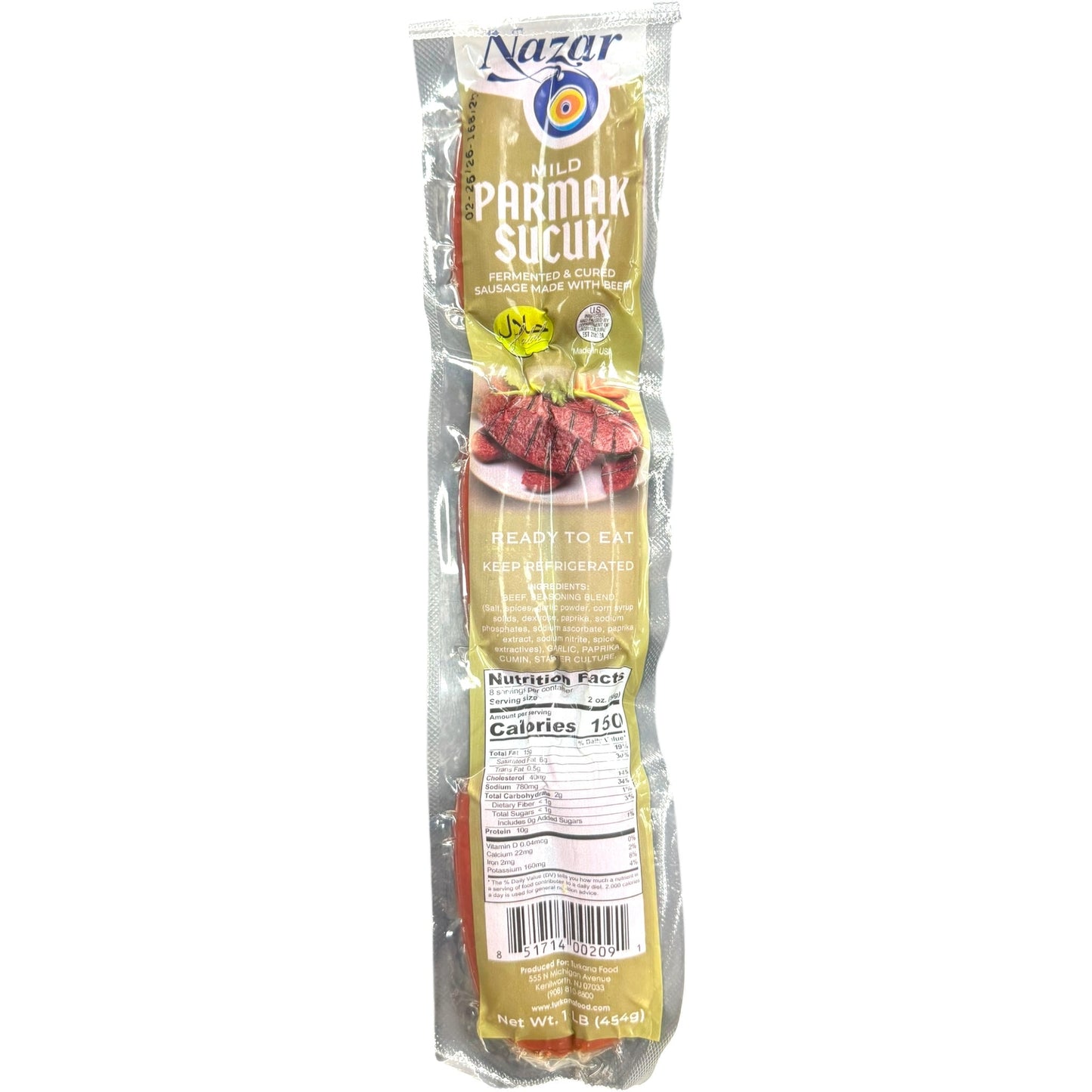 Nazar Mild Turkish Parmak Sausage