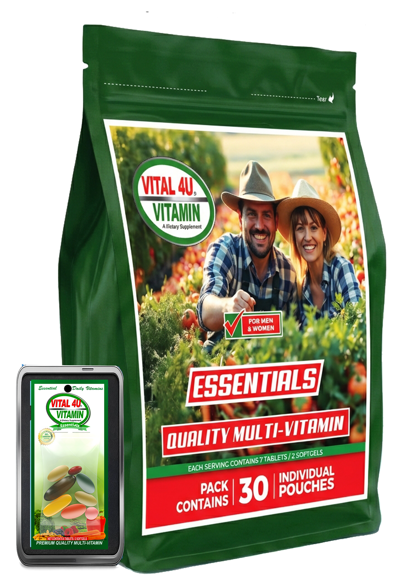 Vital 4U Essential 30-Day Multivitamin