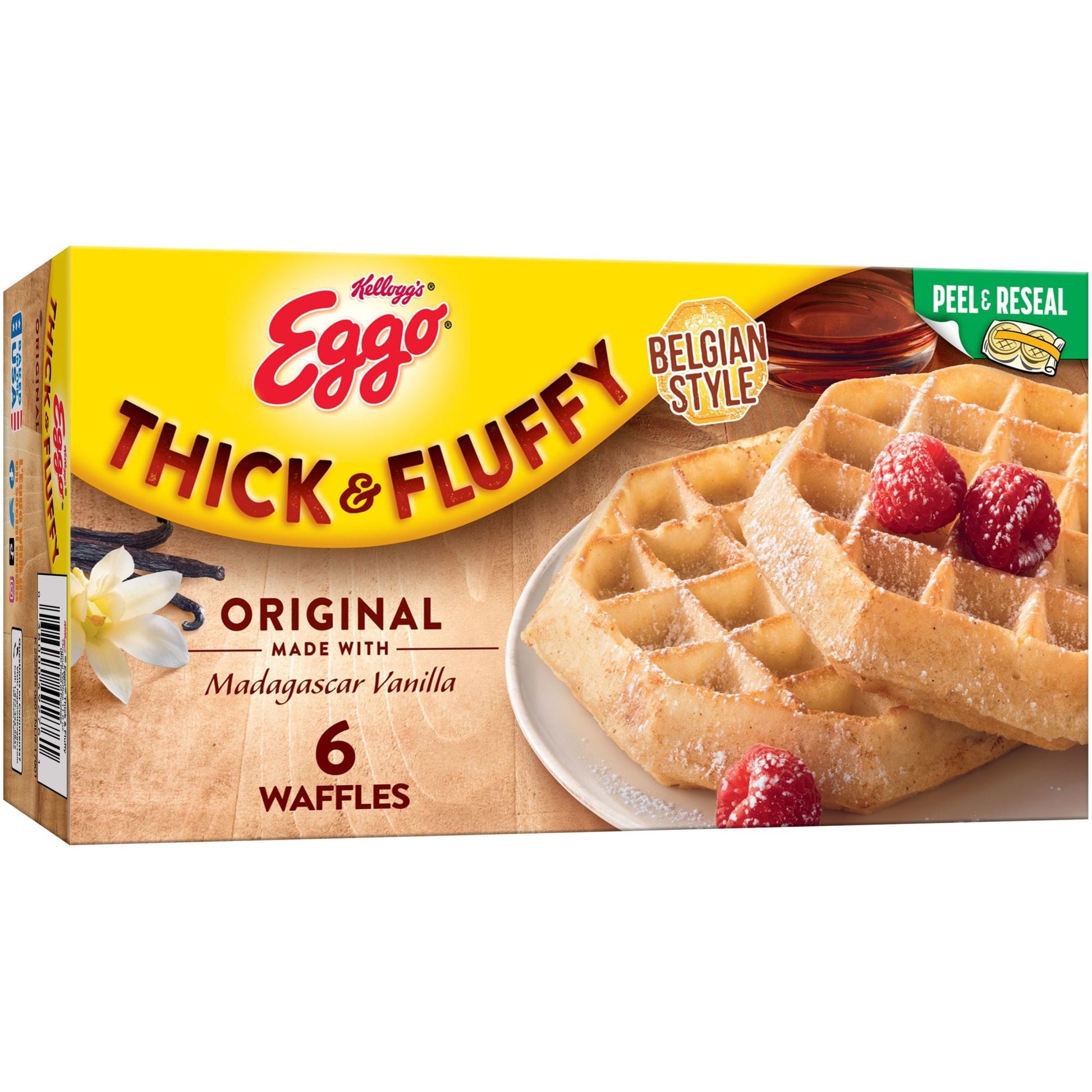 Eggo Thick And Fluffy Original Waffles, Frozen Breakfast, 11.6 Oz 6 Count