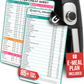 Magnetic Air Fryer Cheat Sheet Set