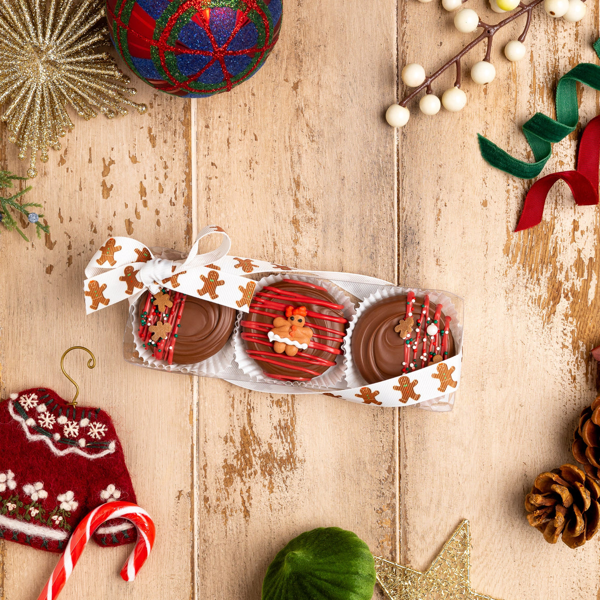 3-Piece Decorated Oreo Box - Christmas