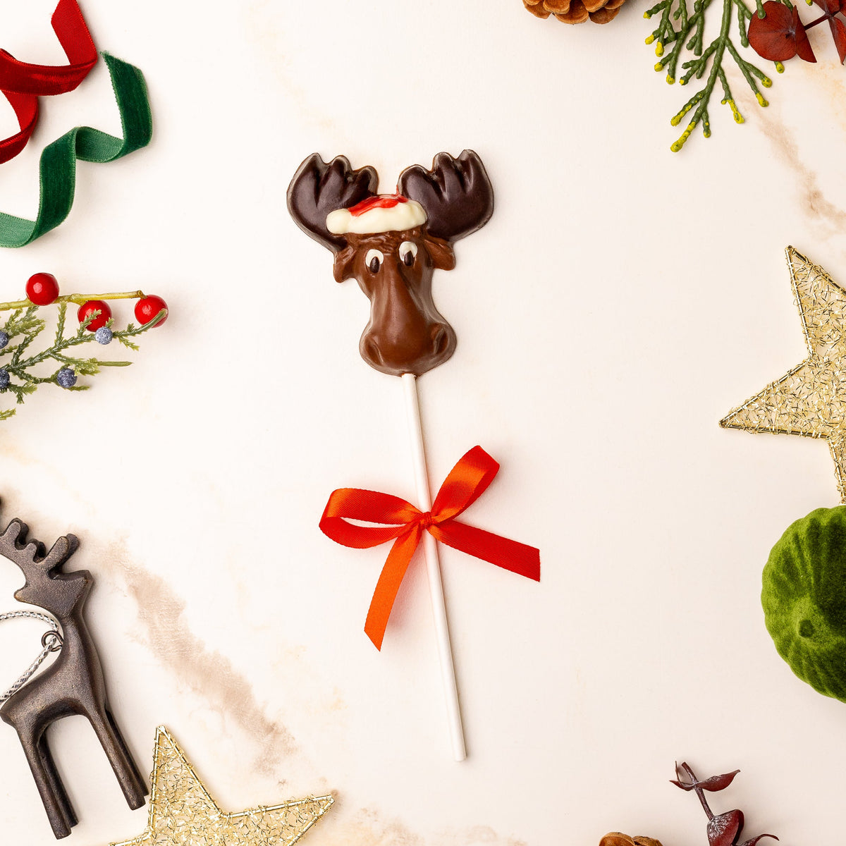 Christmas Moose Lolly