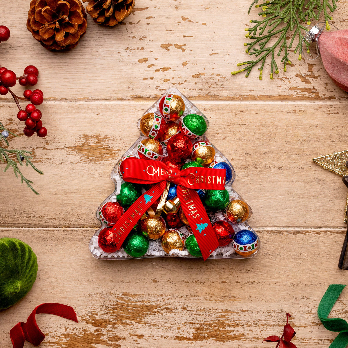 Clear Christmas Tree Gift Box