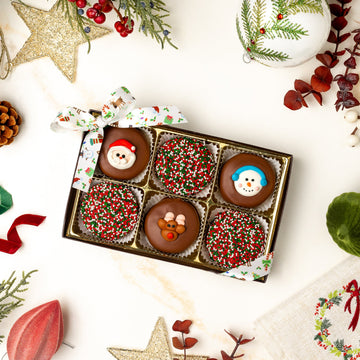 6-Piece Decorated Oreo Box - Christmas
