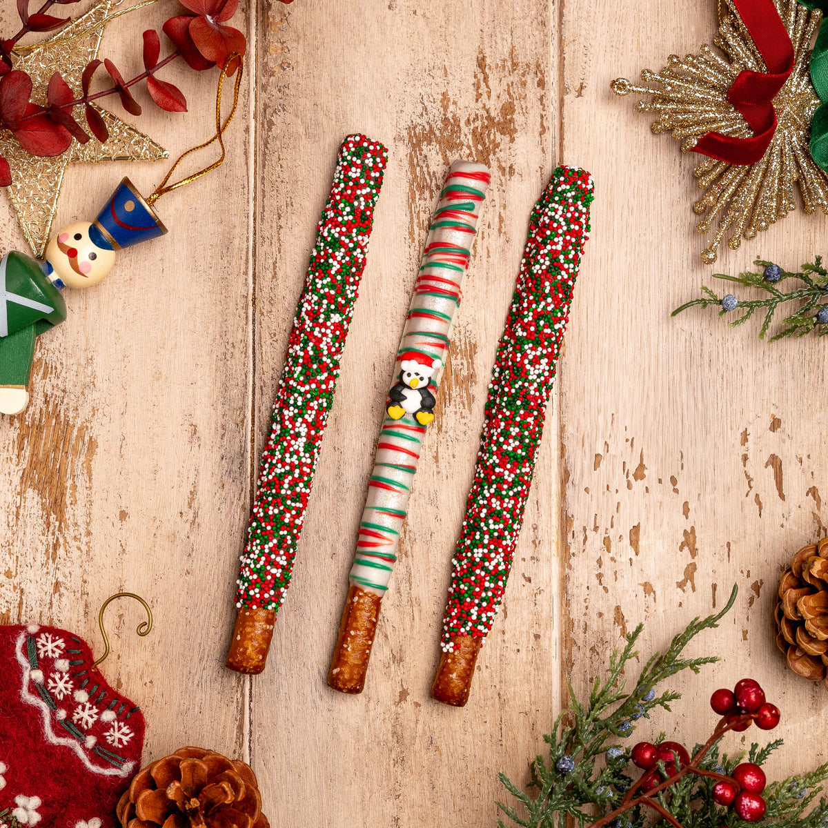 Christmas Tri-Rod Pretzel Pack