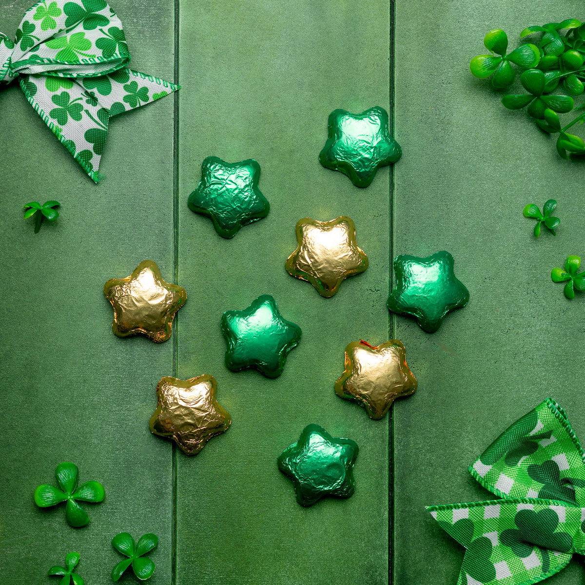 Milk Chocolate Foiled Stars