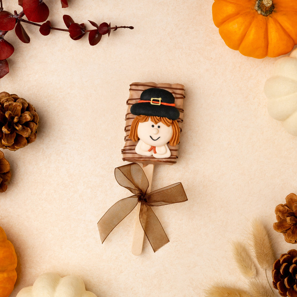 Thanksgiving Rice Krispies Pop
