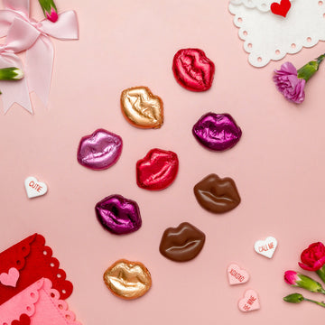 Milk Chocolate Foiled Lips