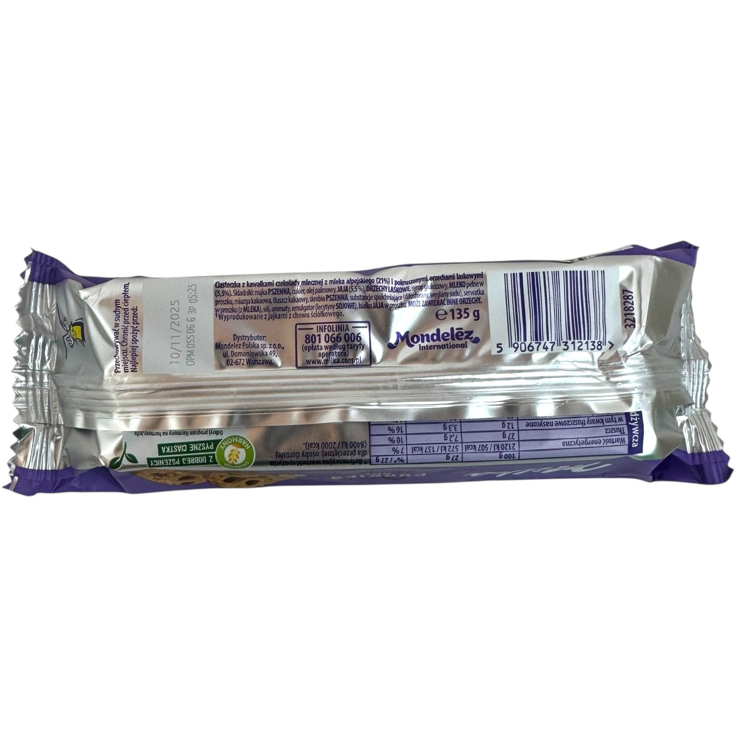 Milka Chocolate Nut Cookies – 135g Crunchy Treat