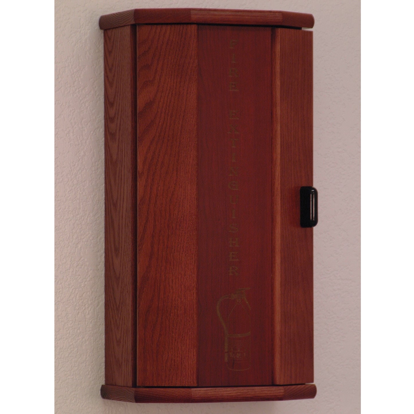 Wooden Mallet Fire Extinguisher Cabinet, 5 Lb. Capacity, Mahogany