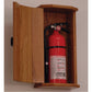Wooden Mallet Fire Extinguisher Cabinet, 5 Lb. Capacity, Medium Oak