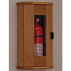 Wooden Mallet Fire Extinguisher Cabinet, 5 Lb. Capacity, Light Oak