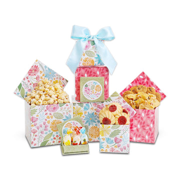 Floral Blooms Summer Treat Gift Tower