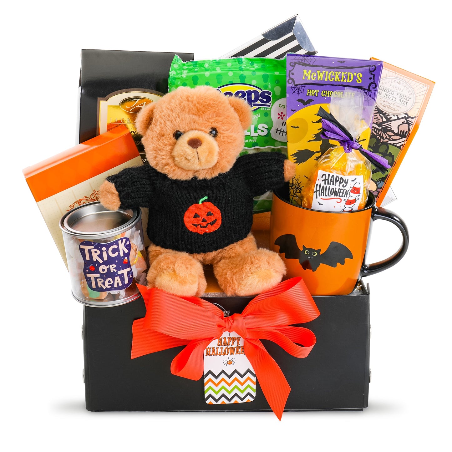 Bear-y Spooky Halloween Treats Gift Basket
