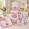 Sweet Baby Girl Diaper Cake Gift Baskeet
