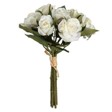 Vickerman 10'' White Rose Bundle Pk/3 - FR190901