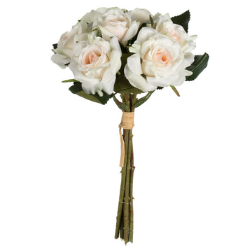 Vickerman 10'' Cream Rose Bundle 3/pk - FR190903