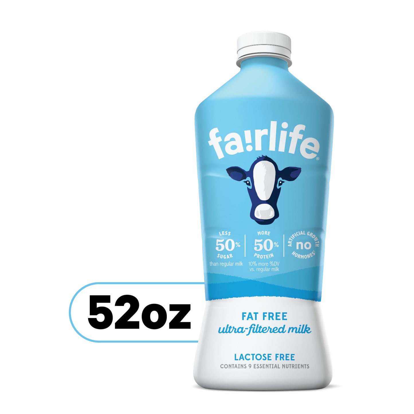 Fairlife Lactose Free Fat Free Ultra Filtered Milk, 52 Fl Oz