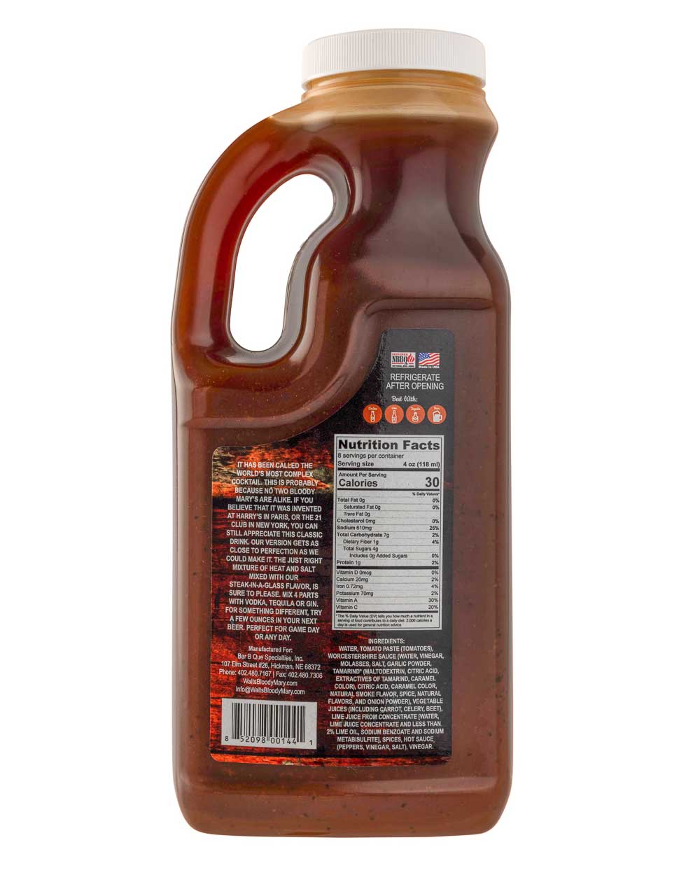 Gluten Free Uncle Walt’s Bloody Mary Mix | Pack of 3