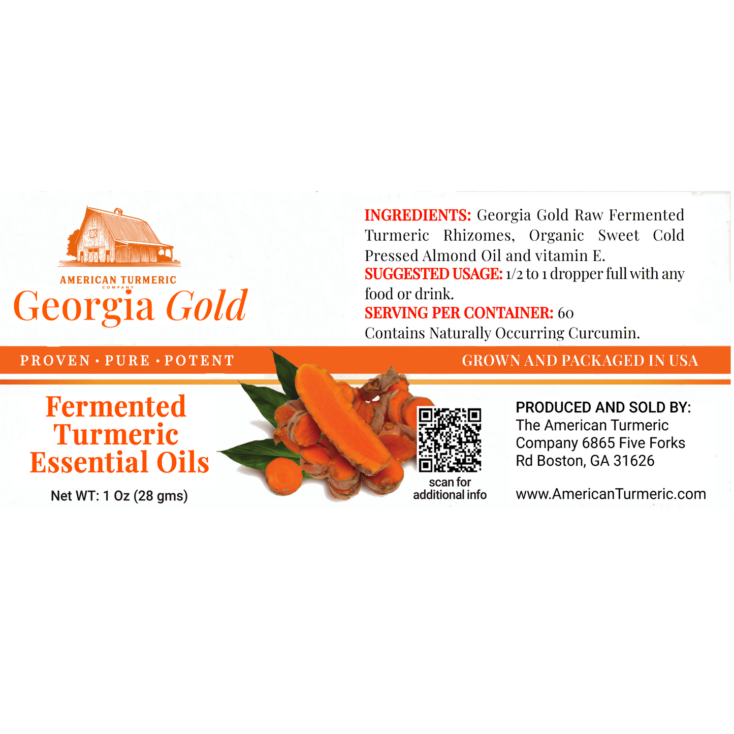 Fermented Turmeric Essential Oil – Whole-Plant Extract, Lead-Free, Internal & Topical Use