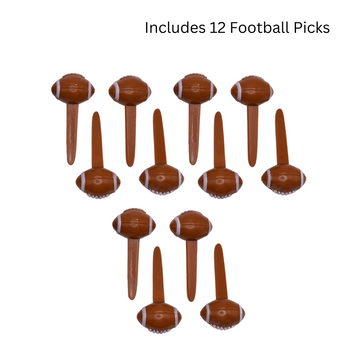 Football Helmets, Set of 12, Football Stickers, Set of 30, Football Cupcake Picks, Set of 12 - (Total 54)