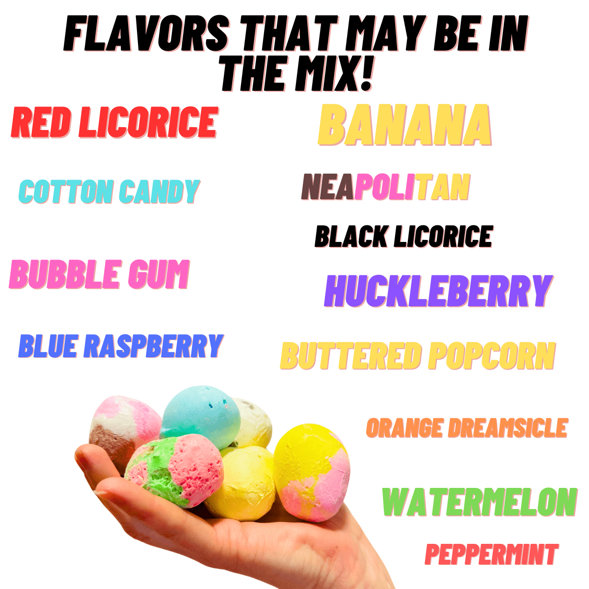 Freeze Dried Salt Water Taffy Mix