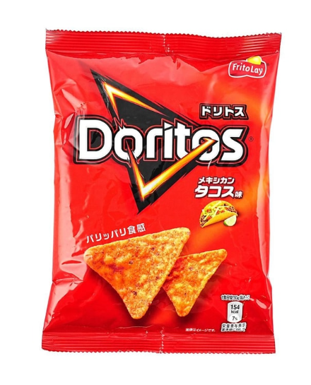 Fritolay Doritos Mexican Tacos Taste – Bold Taco-Flavored Corn Chips 70g Bag (Japan)
