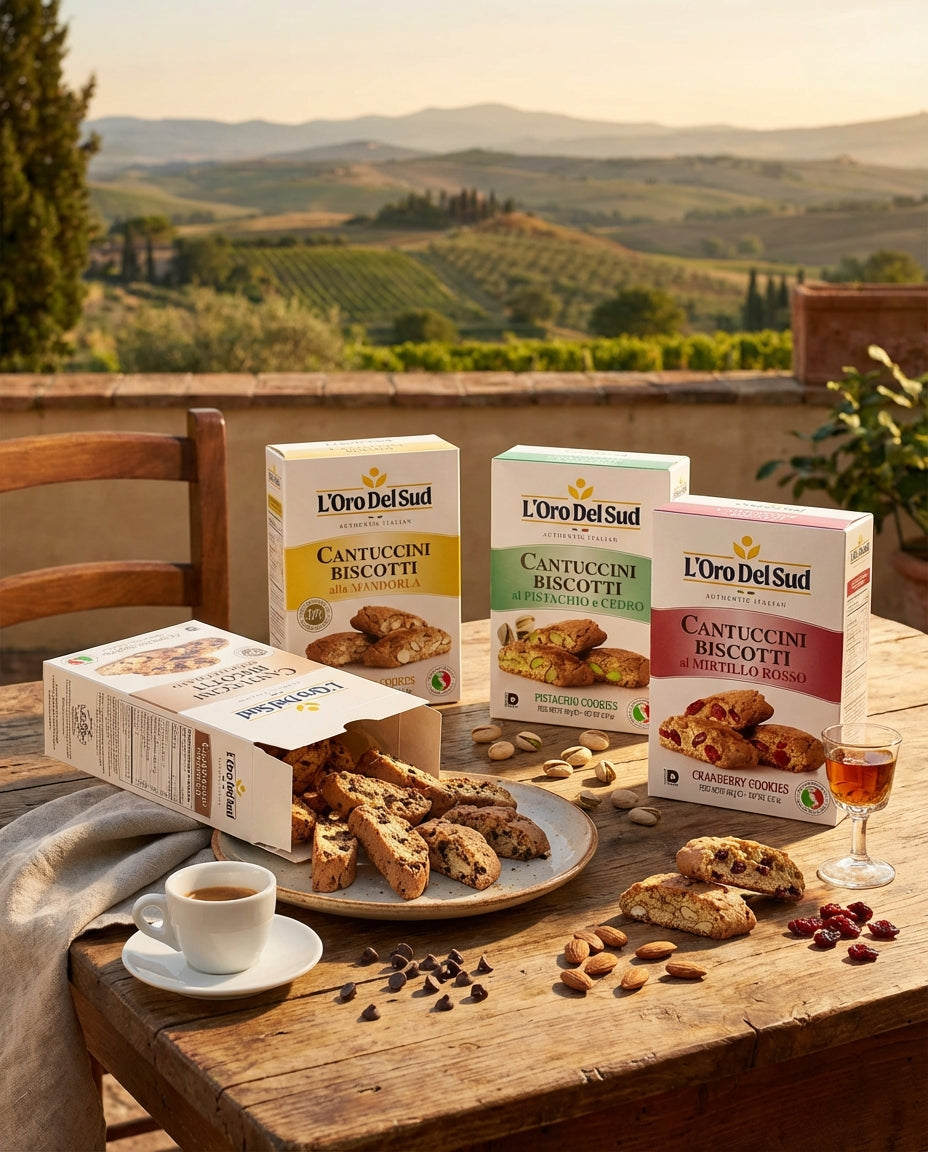 L'Oro Del Sud Cantuccini Biscotti with Cranberries, 6.35 oz