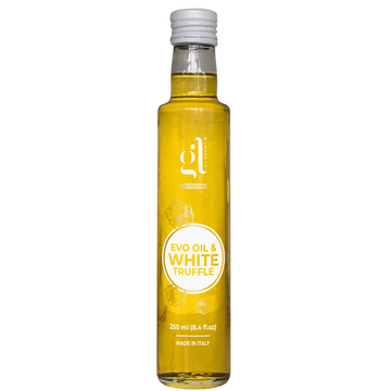 GL Truffle Gourmet, Extra Virgin Olive Oil & Black Truffle with truffle slices (8.5 FL Oz) 250 ml