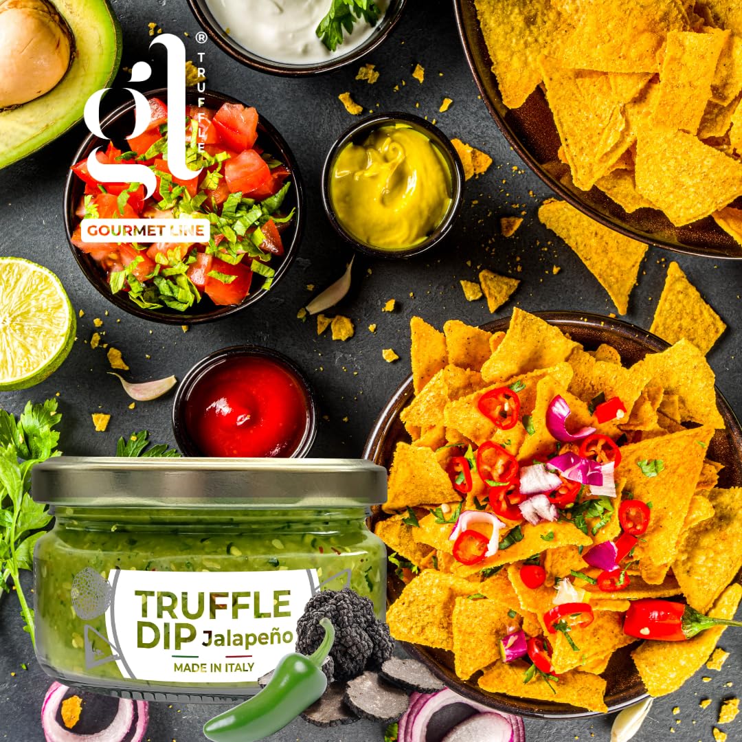 LIQUIDATION! GL Truffle Gourmet -Jalapeno Truffle Dip, Gourmet Flavor Fusion, 6.7 oz