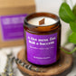 A Hot Mess but Still a Success Candle – 8 oz Amber Jar Soy Candle – Funny Motivational Gift