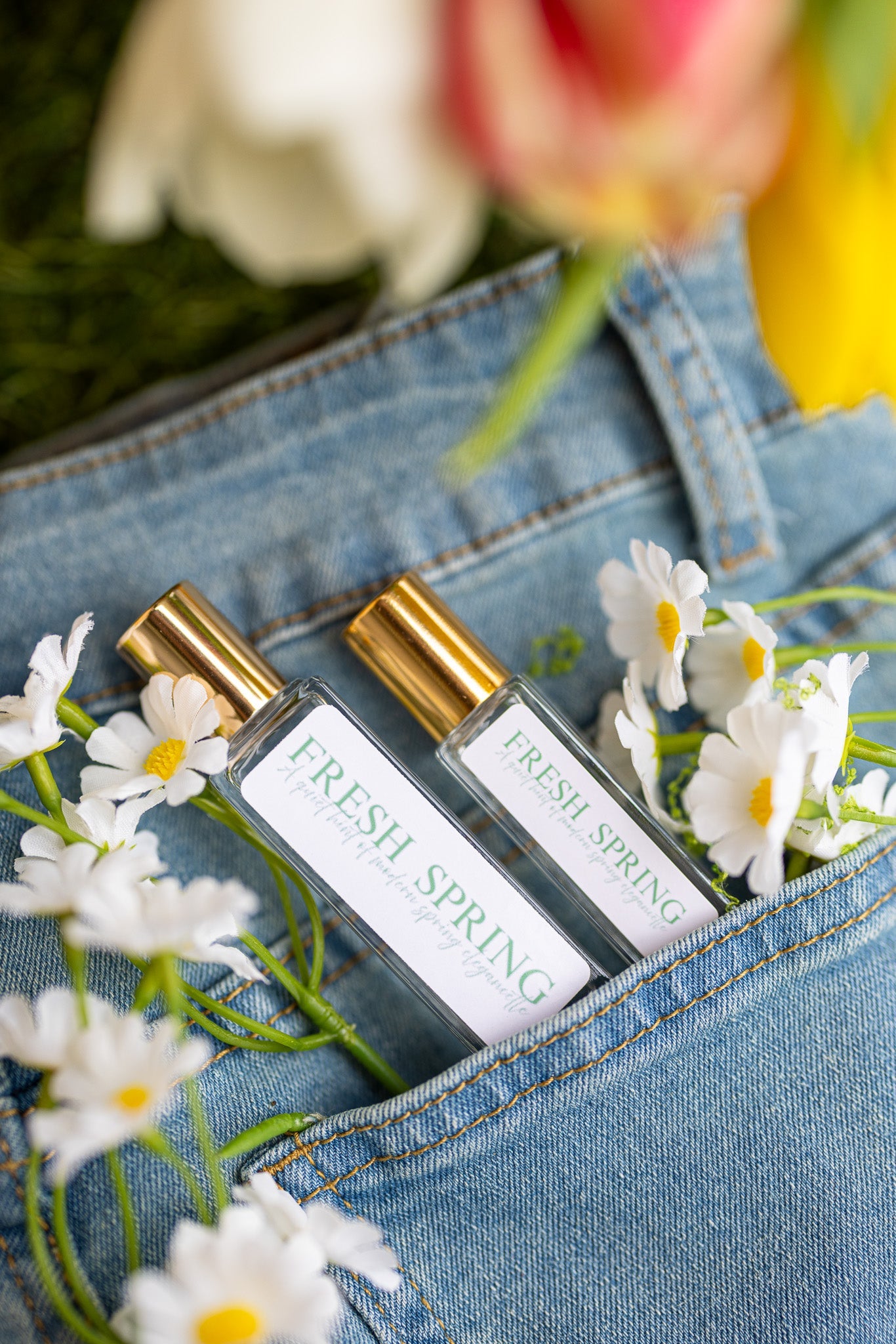 Fresh Spring Pulse Point – Natural Floral Perfume Roll-On for Women | Light Spring Scent