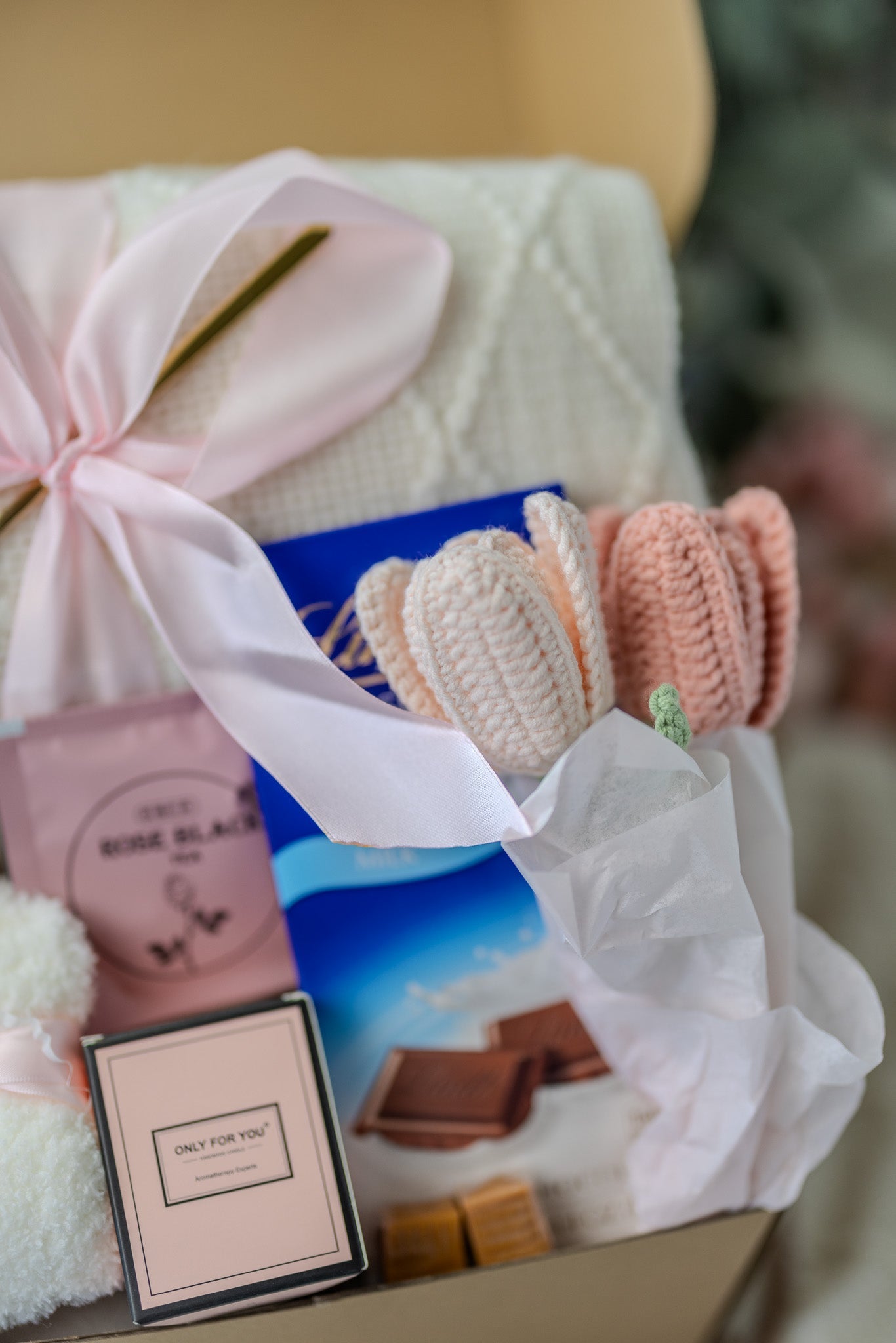 New Mom Care Package: Pink Box with Candle, Mama Mug & More - Ideal Baby Shower Gift