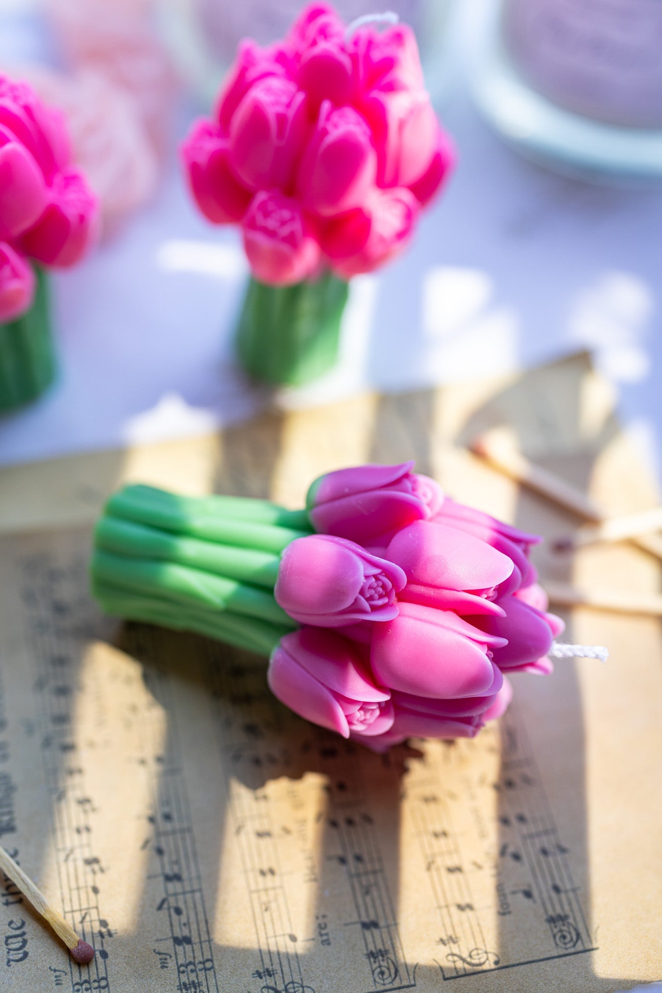 Tulip Scented Candle – Fresh Floral Soy Wax Candle