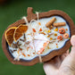 Wooden Pumpkin Shape Dough Bowl Candle – Thanksgiving & Fall Autumn Decor