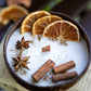 Coconut Candle Bowl – Custom Scented Fall Candle, Holiday Home Decor Gift