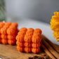 Halloween Pumpkin Soy Candle – Face Bubble Pumpkin Candle, Spooky Décor