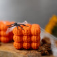 Halloween Pumpkin Soy Candle – Face Bubble Pumpkin Candle, Spooky Décor