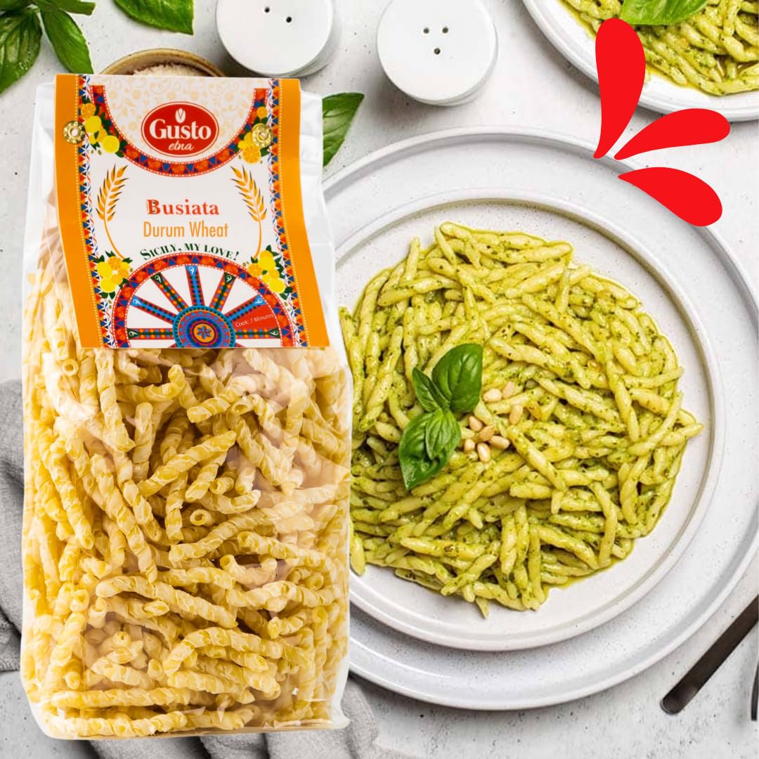 Gusto Etna Sicilian Busiata Pasta (Durum Wheat) – 500g